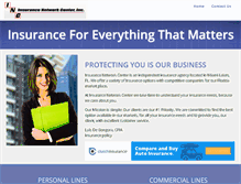 Tablet Screenshot of insurancenetworkcenter.com